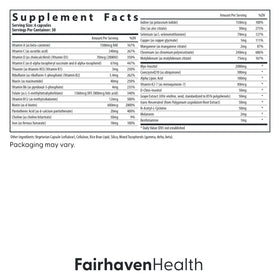 Capsules de Fairhaven Health FH Pro pour Femmes sur fond blanc