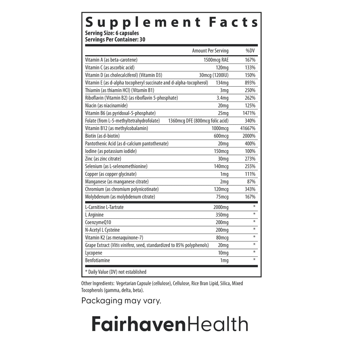 Capsules de Fairhaven Health FH Pro pour Hommes sur une surface blanche