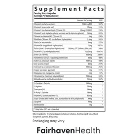 Capsules de Fairhaven Health FH Pro pour Hommes sur une surface blanche