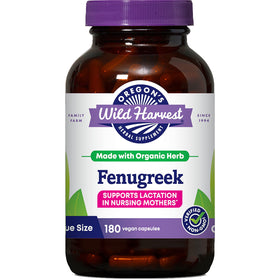 Capsules de fenugrec bio Oregon's Wild Harvest, vue de face