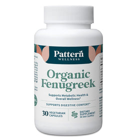 Capsules de fenugrec bio Pattern Wellness, vue de face
