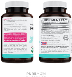 Capsules de Fenugrec Bio PURE CO dans un environnement naturel