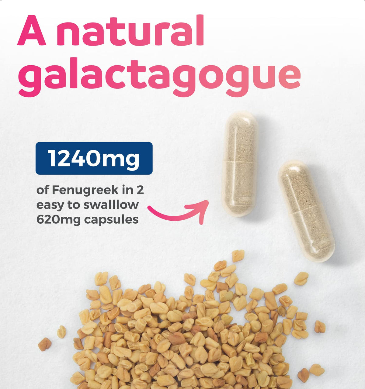 Capsules de Fenugrec Bio PURE CO sur une table