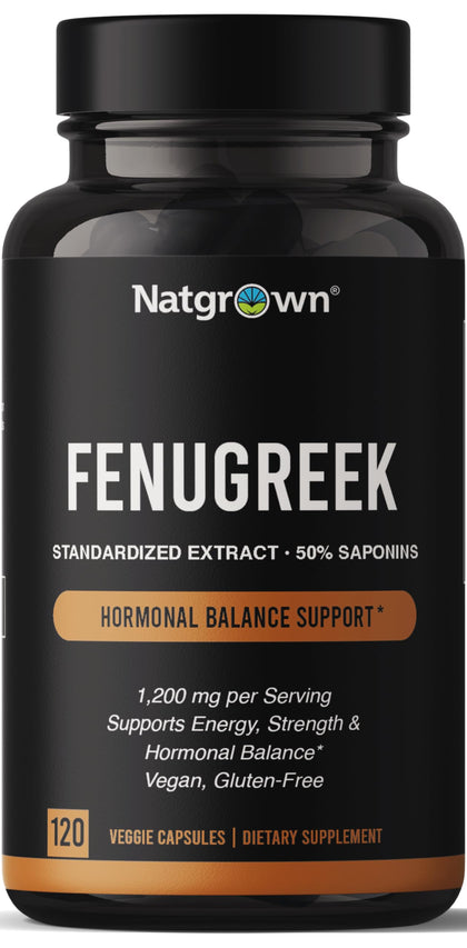 Capsules de fenugrec Natgrown 1200 mg, 120 comprimés dans l'emballage