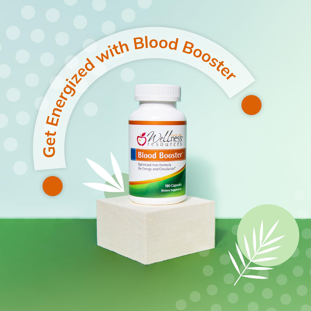 Capsules de Fer Bisglycinate Wellness Resources dans un verre