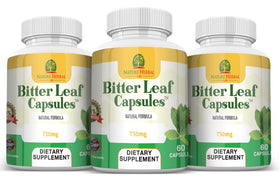 Capsules de Feuille Amère Nature Herbal Life 750 mg, vue de côté