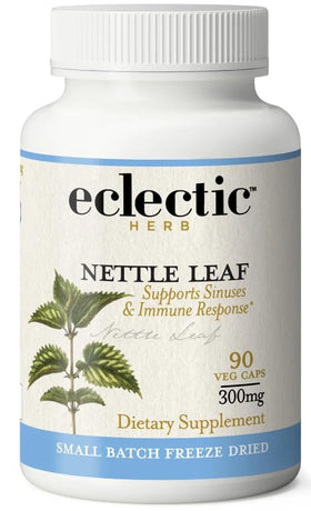 Capsules de feuille d'ortie ECLECTIC INSTITUTE en flacon