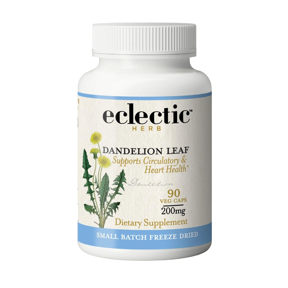 Capsules de feuilles de pissenlit bio ECLECTIC INSTITUTE, vue de face