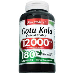 Capsules de FITO MEDIC'S Gotu Kola sur une surface blanche