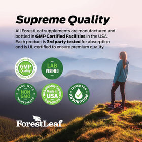 Capsules de foie de boeuf ForestLeaf, informations nutritionnelles