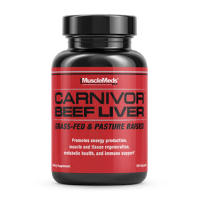 Capsules de foie de boeuf MuscleMeds 180 g vue de face
