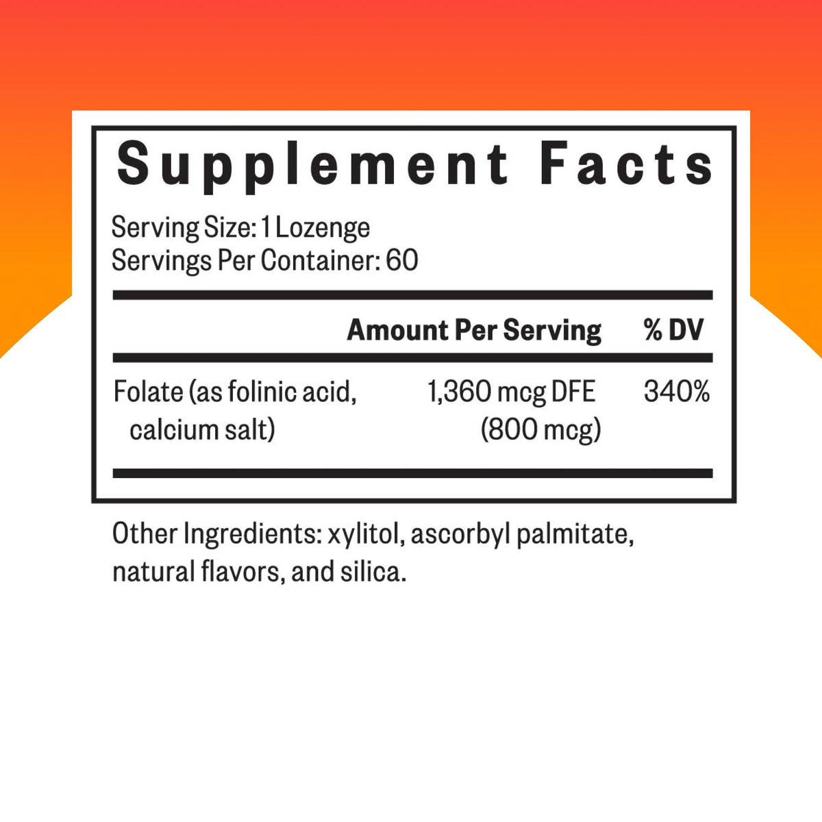 Capsules de Folinic Acid 1360 mcg de Seeking Health