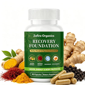 Capsules de Fondation Zafira Organics, flacon de 90 unités