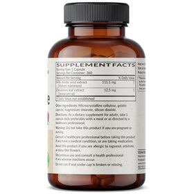 Capsules de Futurebiotics Chardon-Marie + Pissenlit sur fond blanc