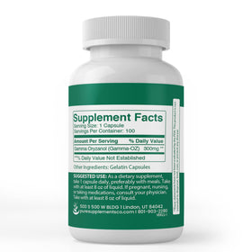 Capsules de Gamma Oryzanol PURE ORIGINAL INGREDIENTS dans une cuillère