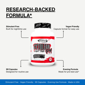 Capsules de Gaspari Nutrition Cytolean PM dans une main