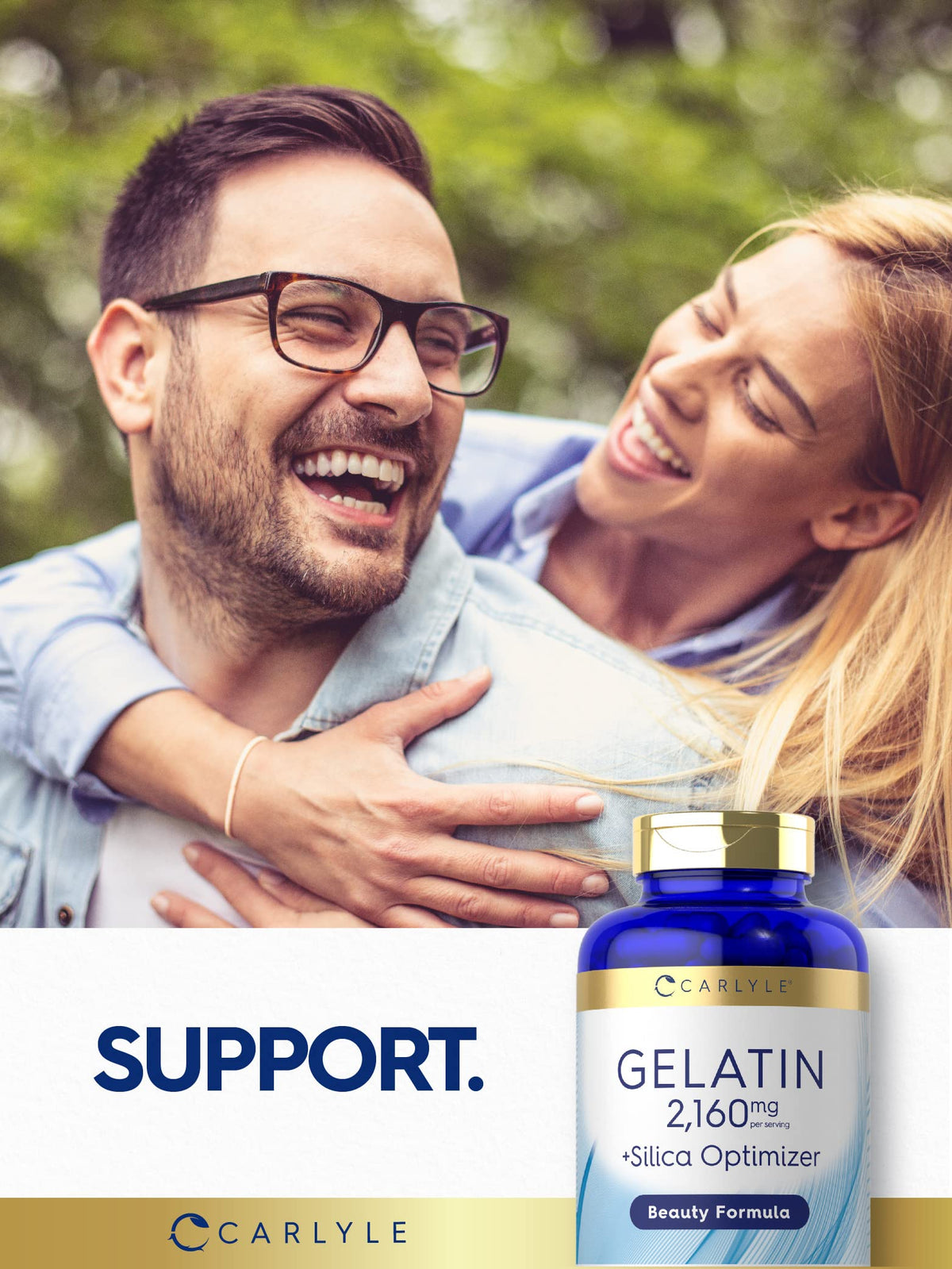 Capsules de Gélatine Carlyle dans une main