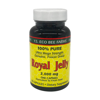 Capsules de gelée royale YS Organic 2000 mg vue de face