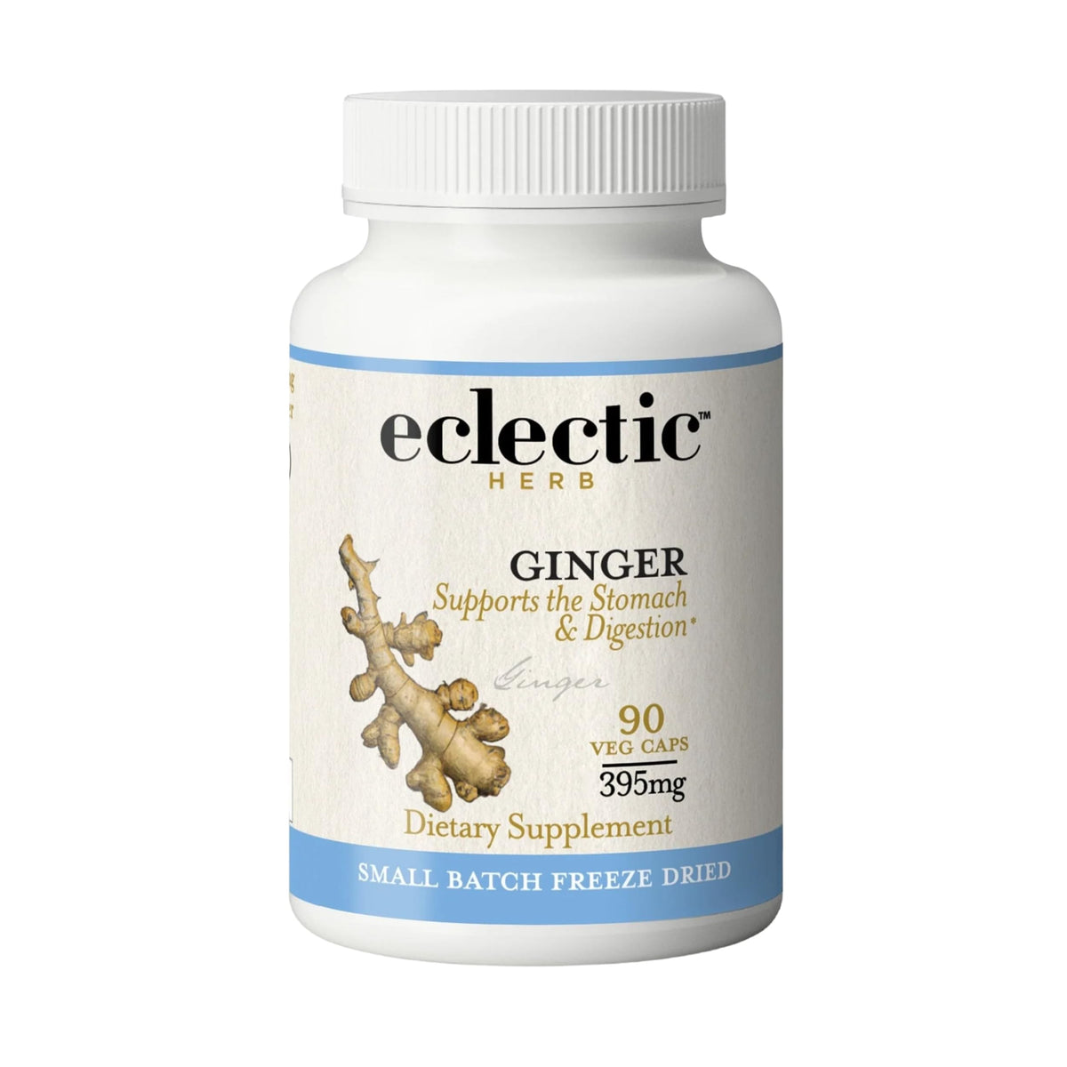 Capsules de gingembre biologique ECLECTIC INSTITUTE vue de face