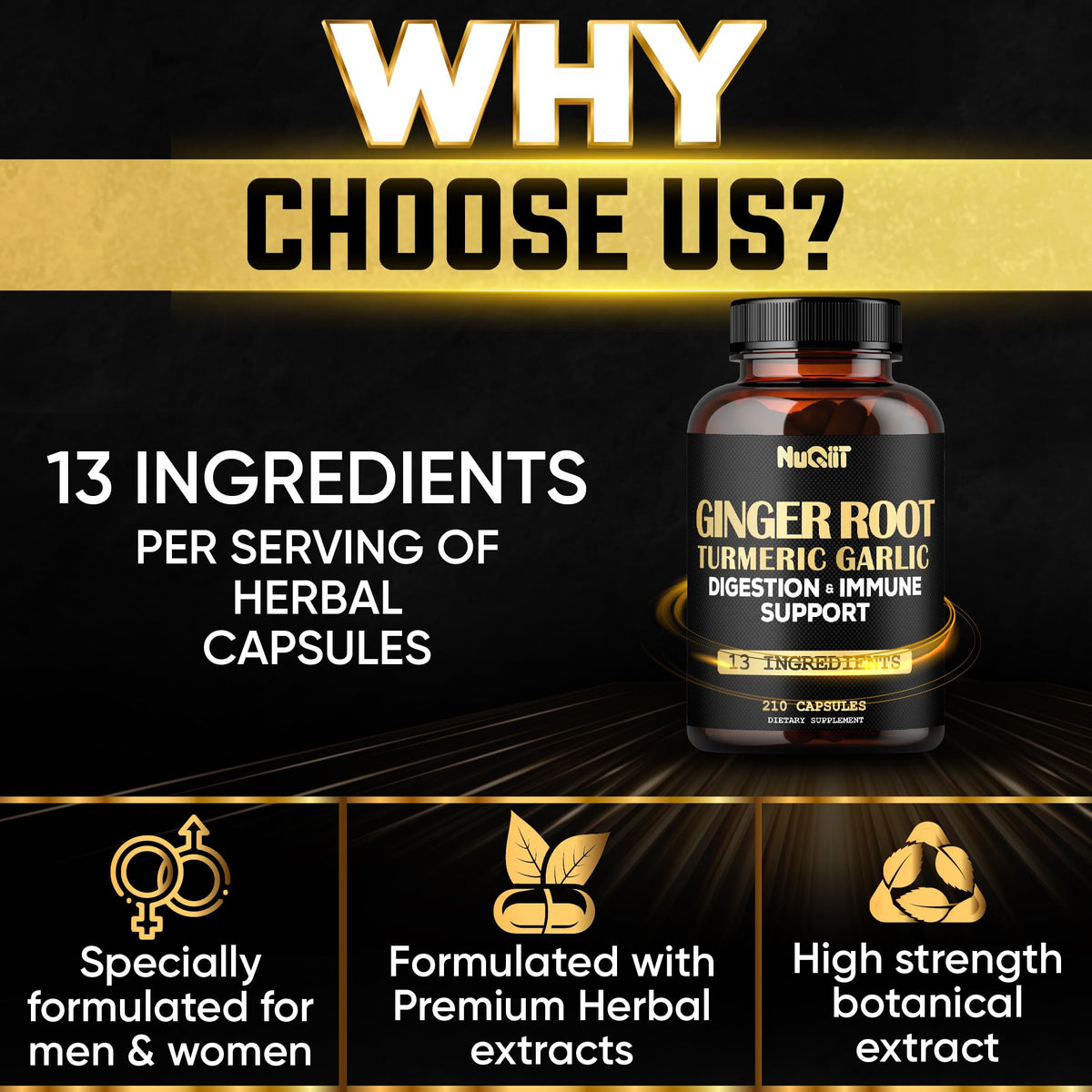 Capsules de gingembre NUQIIT en portion sur une cuillère