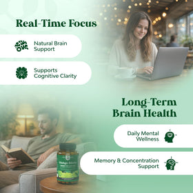 Capsules de Ginkgo Biloba Natures Craft sur une table