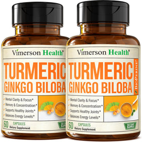 Capsules de Ginkgo Biloba Vimerson Health 120mg vue de face
