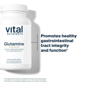 Capsules de Glutamine Vital Nutrients dans une main