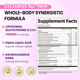 Capsules de Glutathione Liposomal Lukaree dans une main