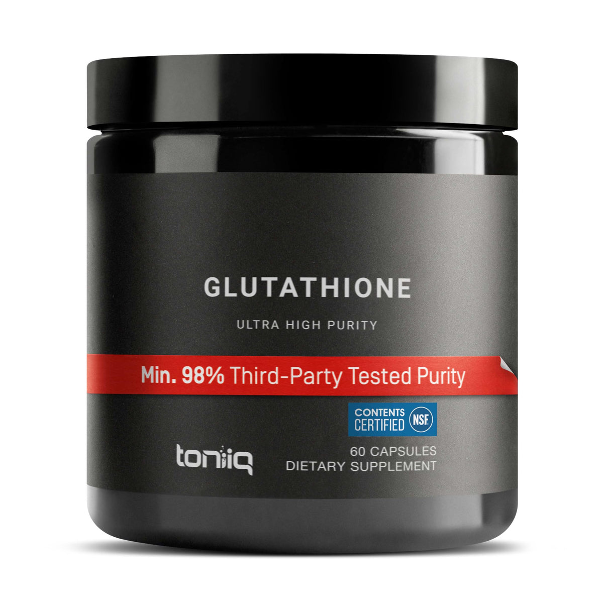 Capsules de glutathione Toniiq 1000mg vue avant