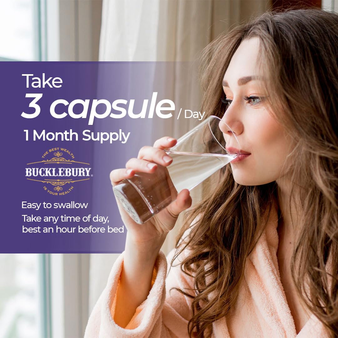 Capsules de Glycinate de Magnésium BUCKLEBURY ouvertes montrant leur contenu