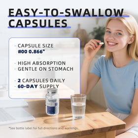 Capsules de glycinate de magnésium iMATCHME dans une main