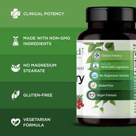 Capsules de Goji Berry d'EMERALD LABS sur une surface blanche