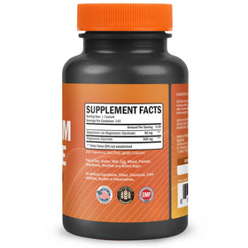Capsules de GOODBIO Magnésium Glycinate sur un fond neutre