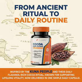 Capsules de goorello Flavanols de Cacao dans un bol