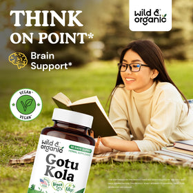 Capsules de Gotu Kola Wild & Organic, vue de près