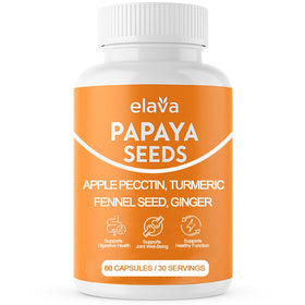 Capsules de graines de papaye Awjsde, boîte de 60 capsules vegan