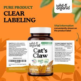 Capsules de Griffe du Chat Wild & Organic, format végétalien
