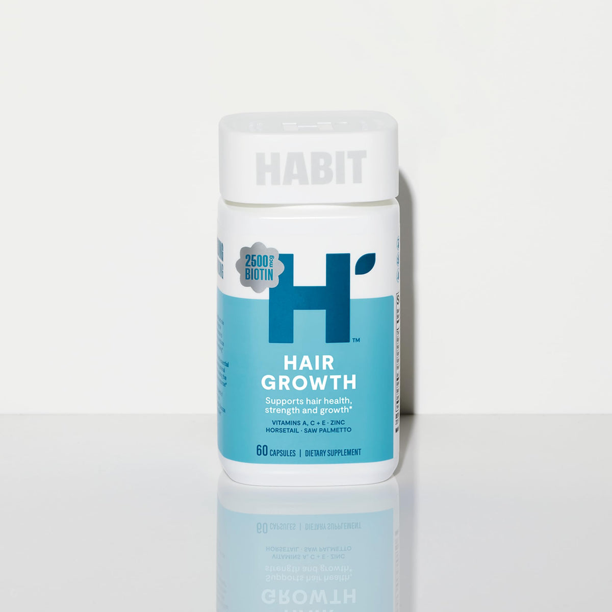 Capsules de Health By Habit sur fond blanc