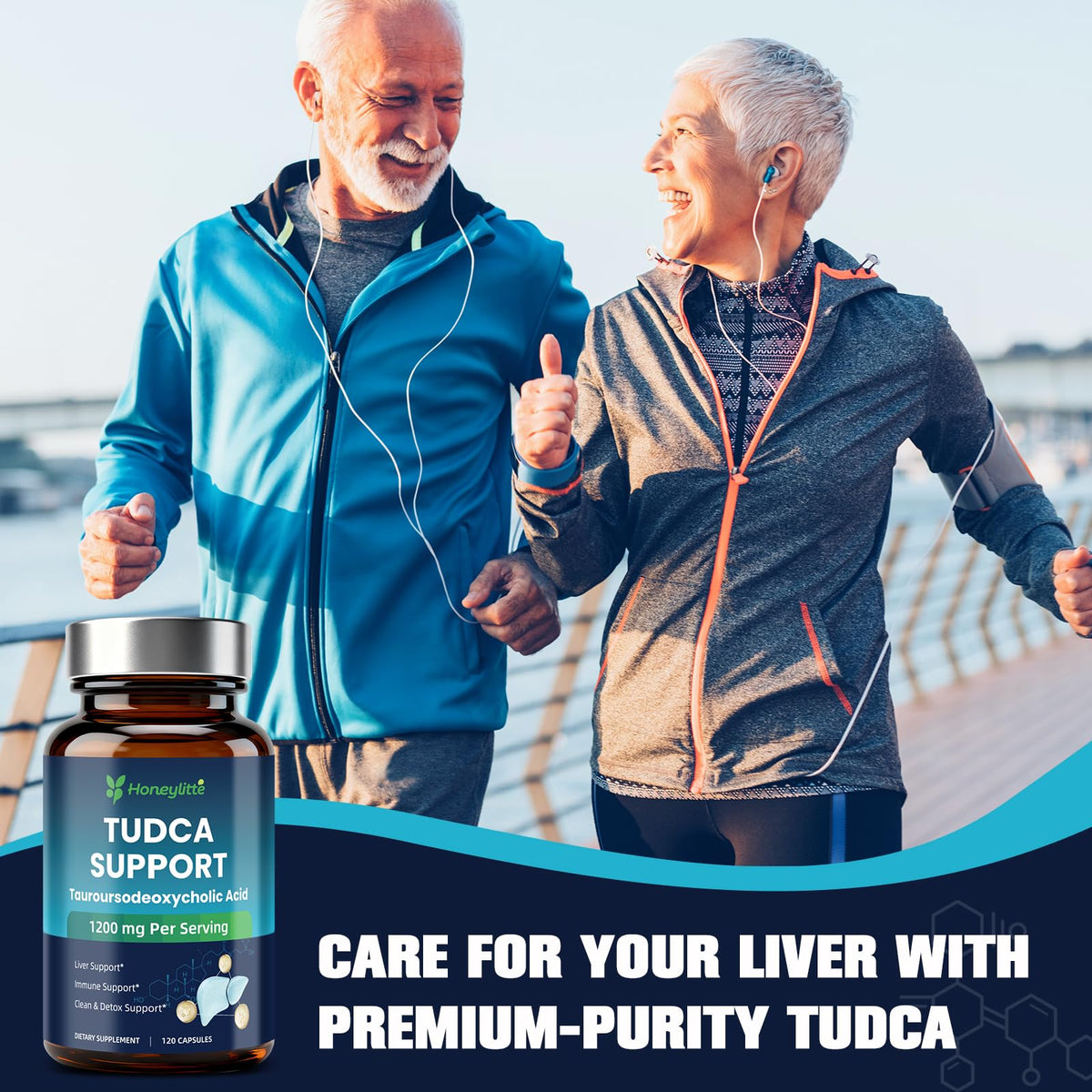 Capsules de Honeylitte TUDCA dans une main