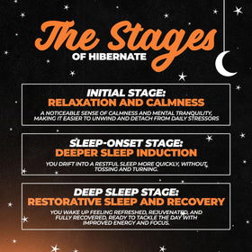 Capsules de Huge Supplements Hibernate sur un fond blanc
