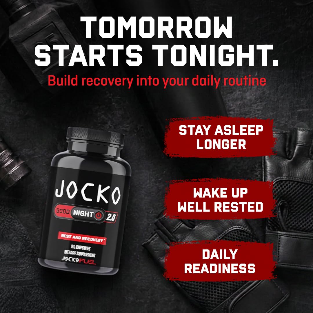 Capsules de Jocko Fuel Good Night 2.0 sur fond blanc