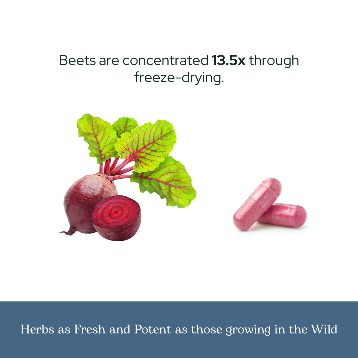 Capsules de jus de betterave bio avec une cuillère doseuse