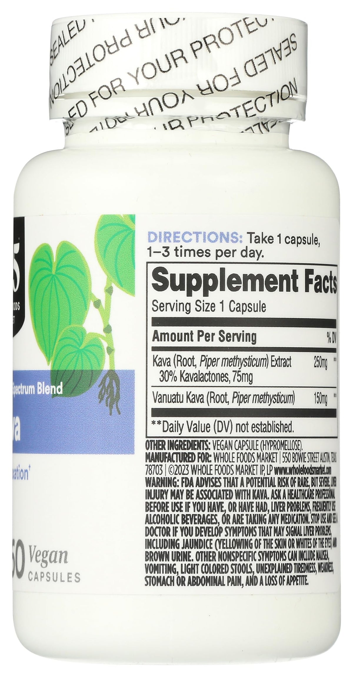 Capsules de Kava 365 sur un fond neutre
