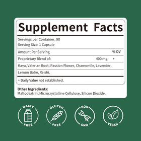 Capsules de Kava Kava dans une main