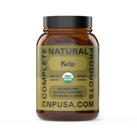 Capsules de Kelp Marin Islandais 600mg de Complete Natural Products vue de face