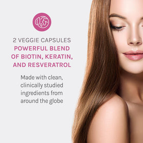 Capsules de Kératine Reserveage Nutrition sur une table