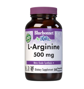 Capsules de L-Arginine 500 mg BlueBonnet vue de face