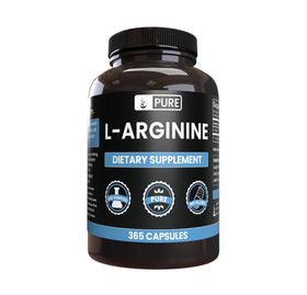 Capsules de L-Arginine PURE ORIGINAL INGREDIENTS, vue de face