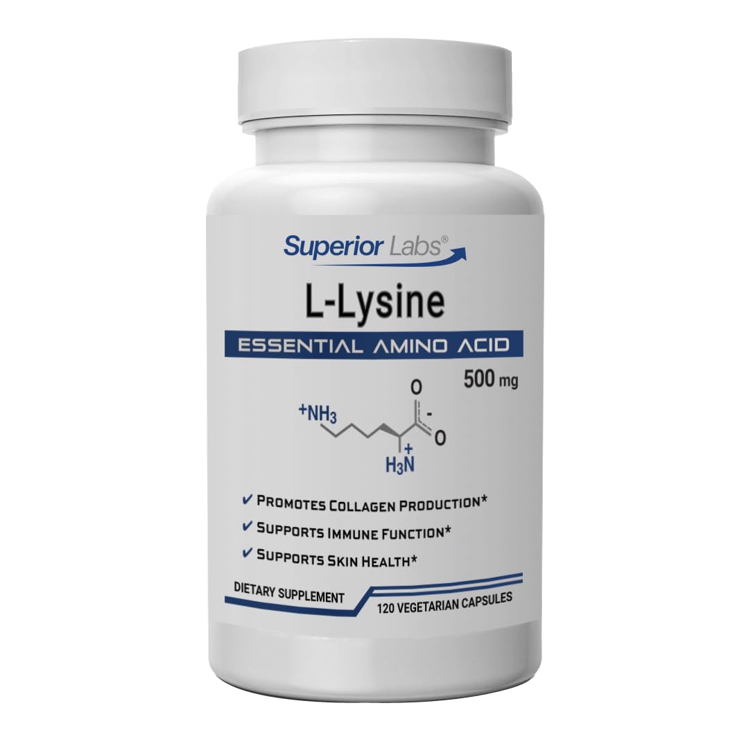 Capsules de L-Lysine 500 mg de quality Labs, vue de face