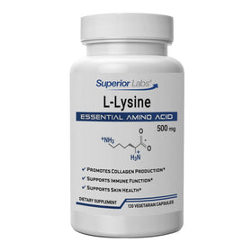Capsules de L-Lysine 500 mg de quality Labs, vue de face